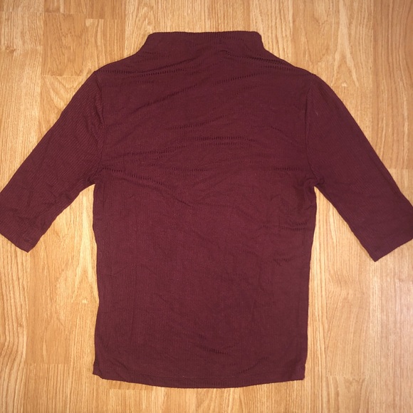 F21 ribbed midsleeve top - Picture 4 of 5